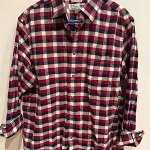 Old Navy Men's Plaid Shirt - Red and Blue